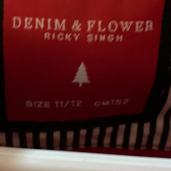 Denim and Flower Boys button down shirt - Picture 3 of 3